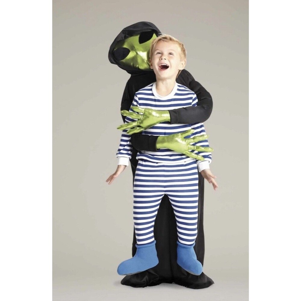 ALIEN with kid Chasing Fireflies BOYS Halloween Costume Size 8 BRAND NEW